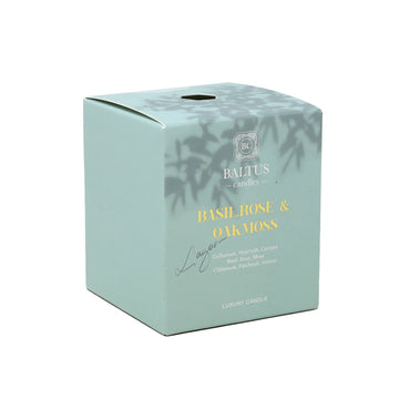 Baltus 135g Luxury  Scented Candle - Basil Rose Oakmoss