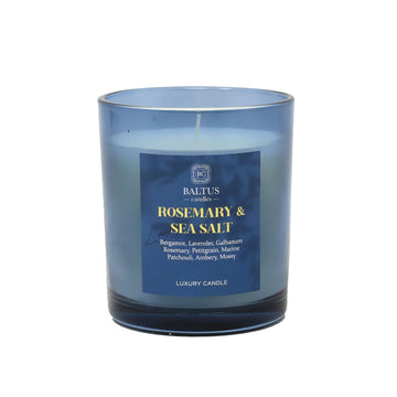 Baltus 135g Luxury Scented Candle - Rosemary & Sea Salt