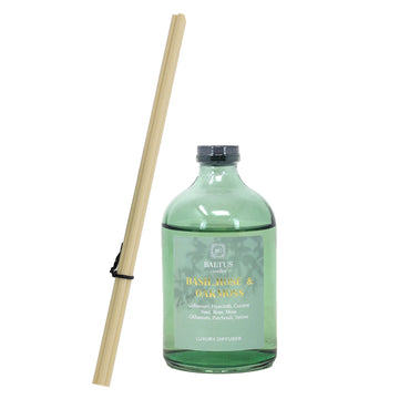 Baltus 100ml Luxury Reed Diffuser - Basil Rose & Oakmoss