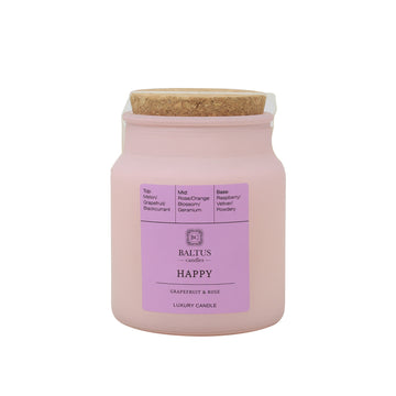 Baltus 152g Apothecary Candle - Happy Grapefruit & Rose