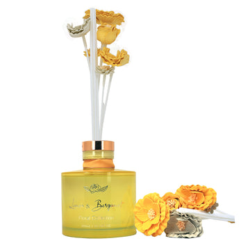 Baltus Luxury Reed Diffuser 300ml Faux Flower Lemon & Bergamot