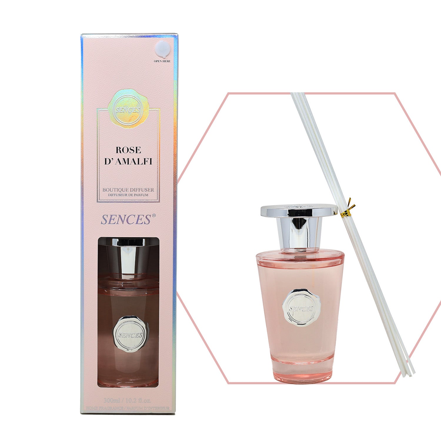 Baltus Boutique Reed Diffuser 300ml Rose D Amalfi