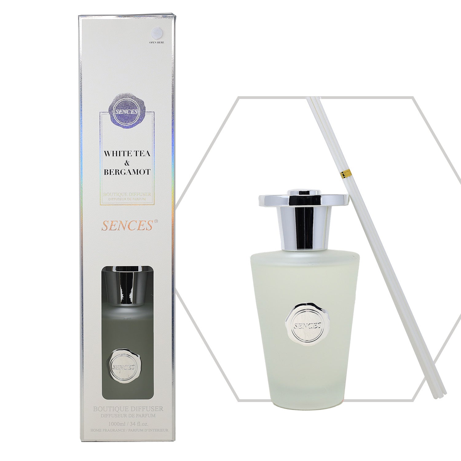 Baltus Boutique Reed Diffuser 1000ml White Tea & Bergamot