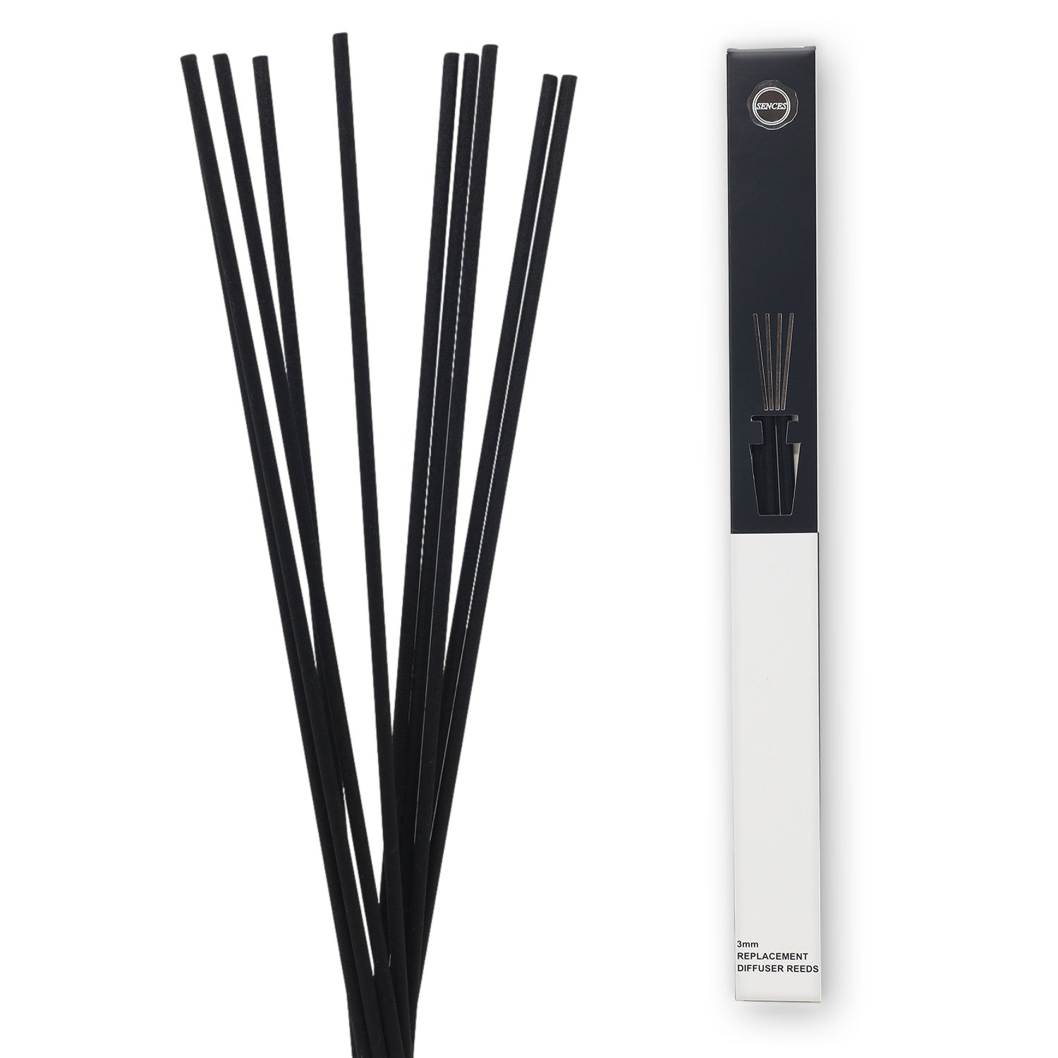 10Pcs 36cm Baltus Long Black Fragrance Reed Sticks Replacement for Oil Diffusers