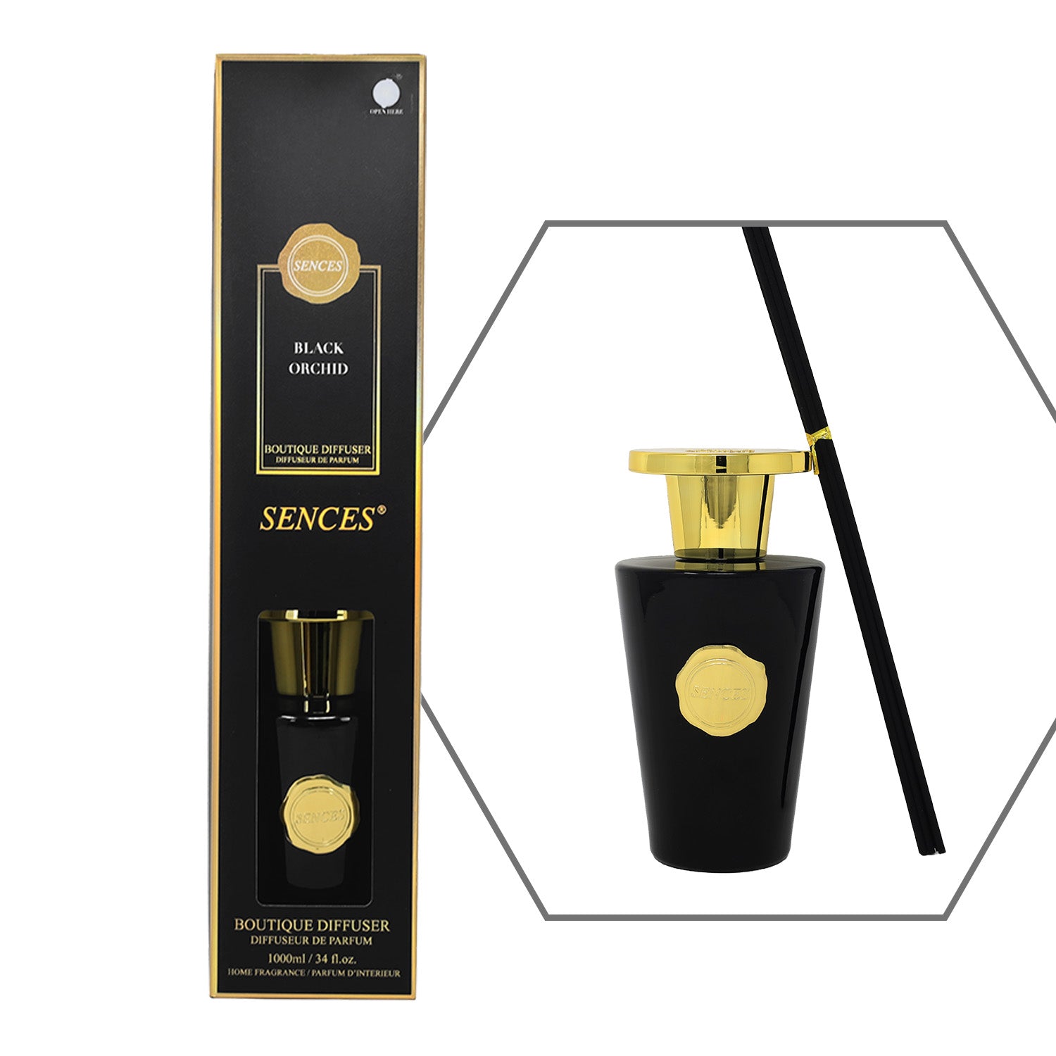 Baltus Reed Diffuser 1000ml Sences Baltus Black Orchid