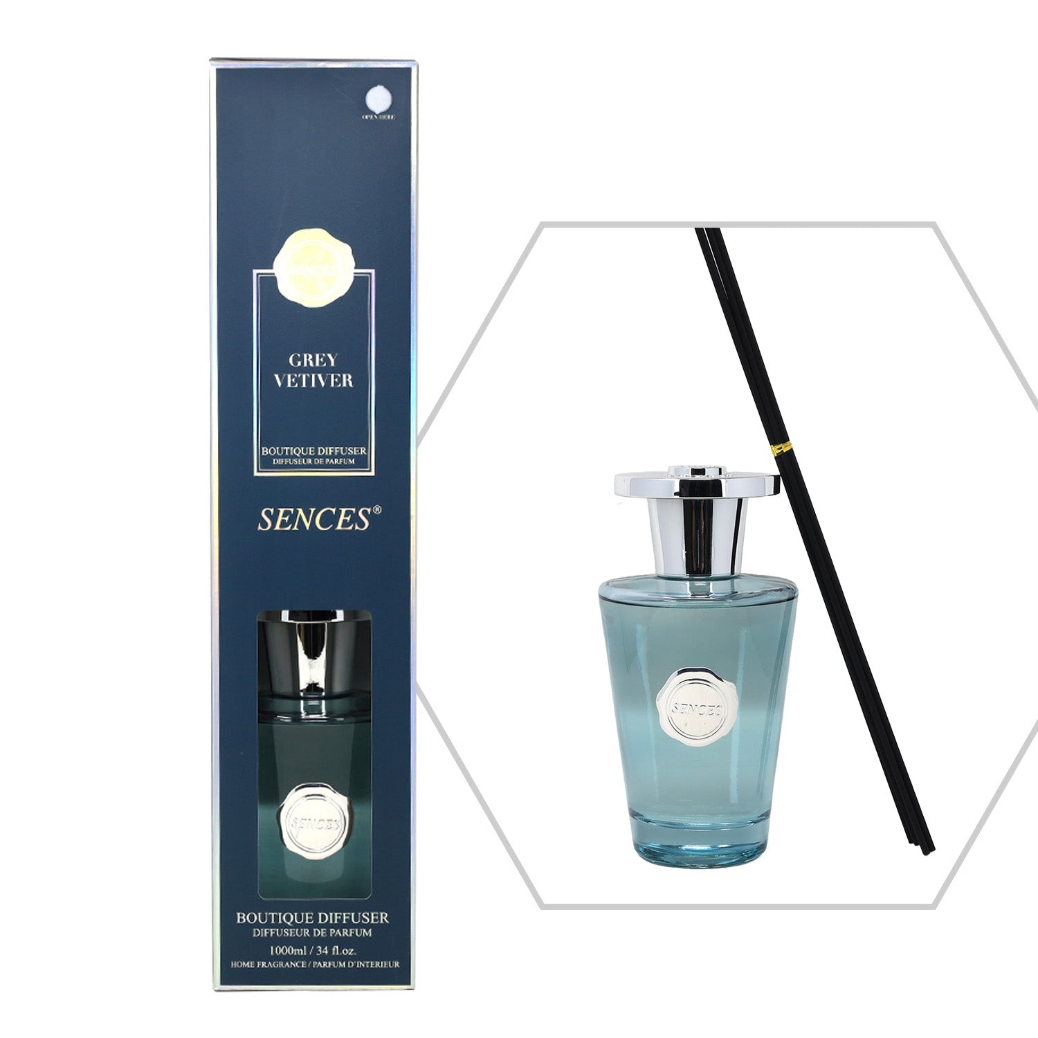 Baltus Reed Diffuser 1000ml Sences Baltus Grey Vetiver