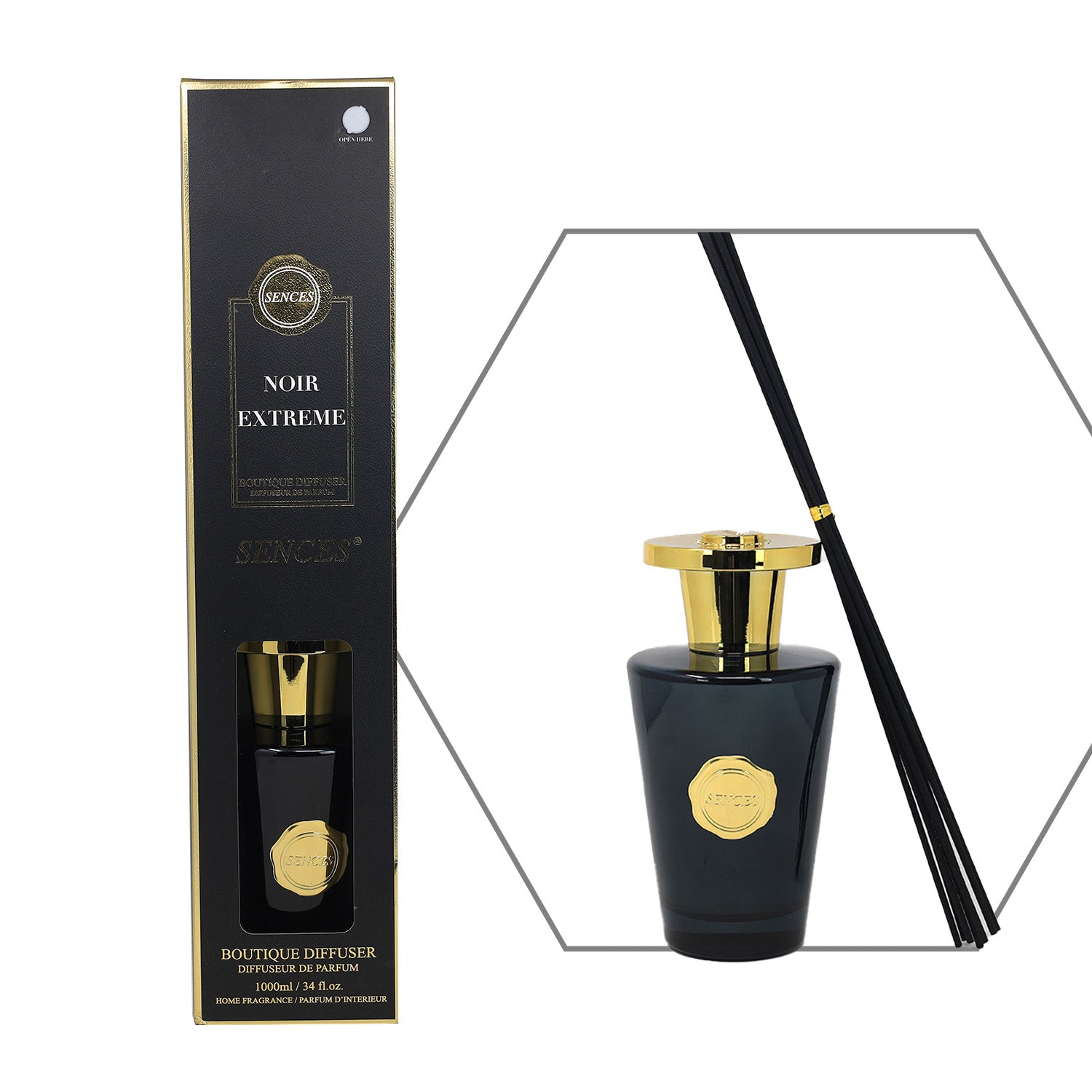Baltus Reed Diffuser 1000ml Sences Noir Extreme