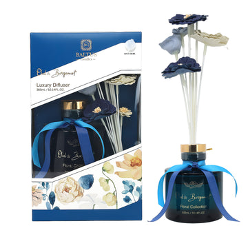 Baltus Reed Diffuser 300ml Sences Oud & Bergamot With Faux Flower