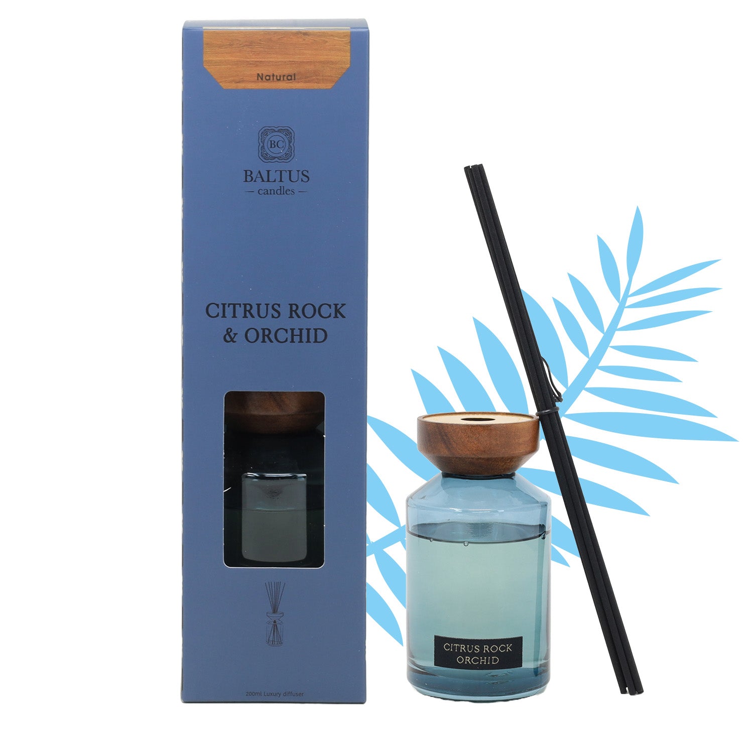 Baltus 200ml Citrus Rock & Orchid Fragrance Scenery Series Reed Diffuser