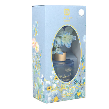 Baltus Reed Diffuser 100ml Sences White Linen & Sea Salt  With Faux Flower