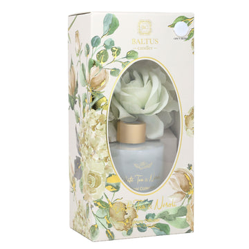 Baltus Reed Diffuser 100ml Sences White Tea & Neroli With Faux Flower