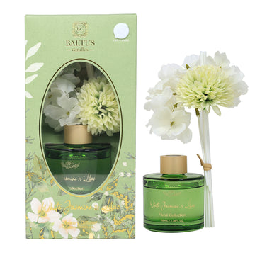 Baltus Reed Diffuser 100ml Sences White Jasmine & Lilac With Faux Flower