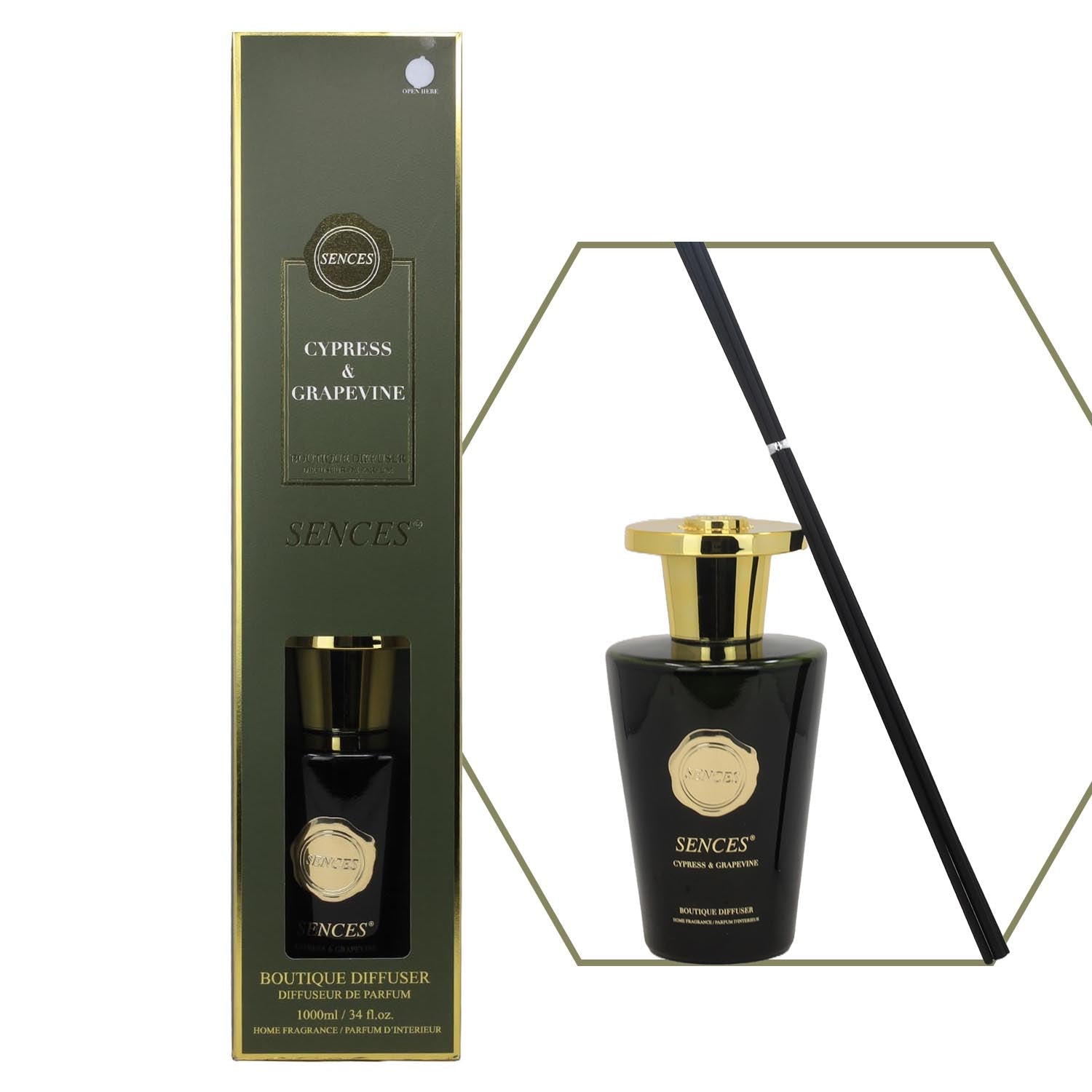 Baltus Reed Diffuser 1000ml Sences Cypress & Grapevine