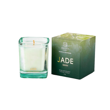 Jade Series 190g Sences Scented Candle Jar Bamboo Lemongrass