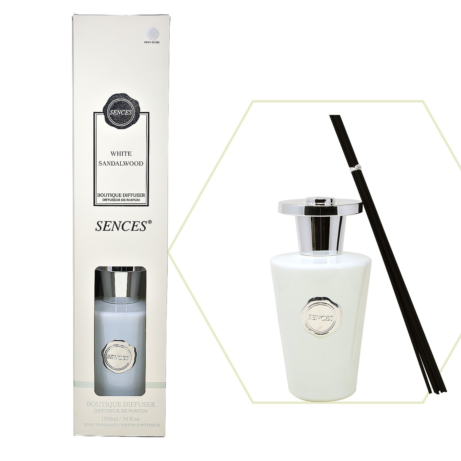 Baltus Boutique Reed Diffuser 1000ml Sences White Sandalwood