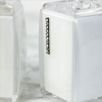 White Plastic Toothbrush Holder Tumbler Soap Lotion Set