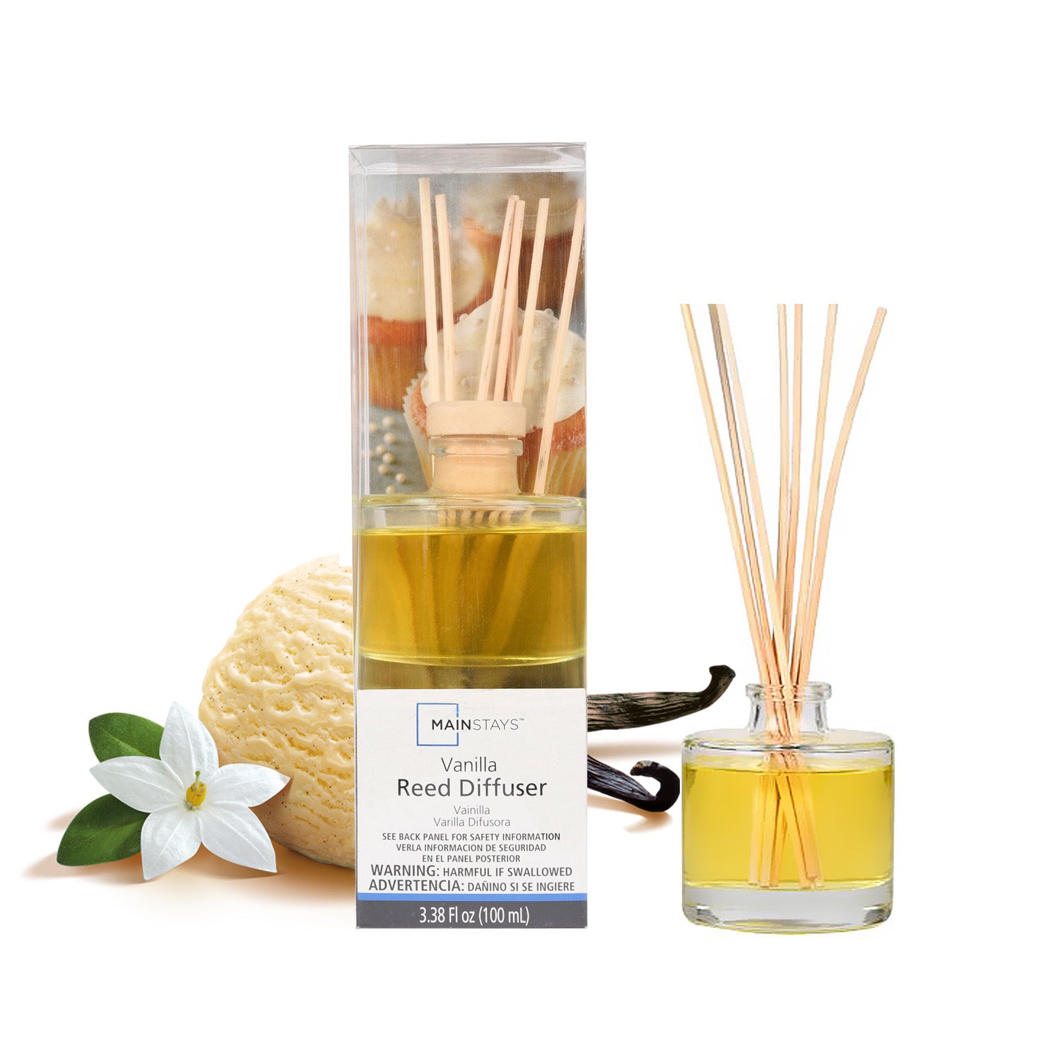 100ml Mainstays Vanilla Reed Diffuser