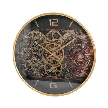 46cm Gold Gears Wall Clock