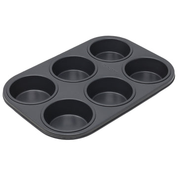 6 Cup Carbon Steel Non-Stick Cupcake Baking Tray
