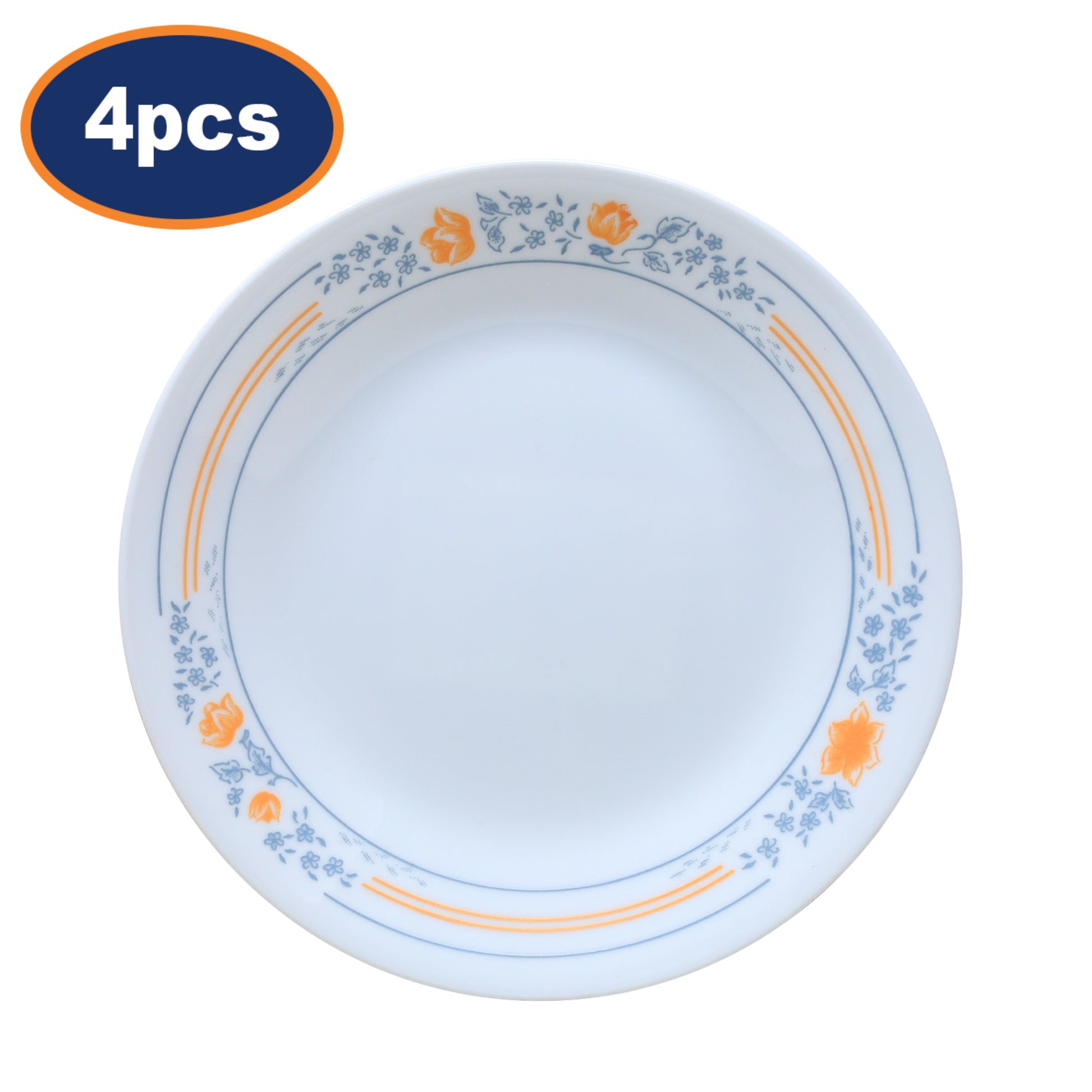 4Pcs Corelle 17cm Glass Apricot Grove Bread & Butter Plate