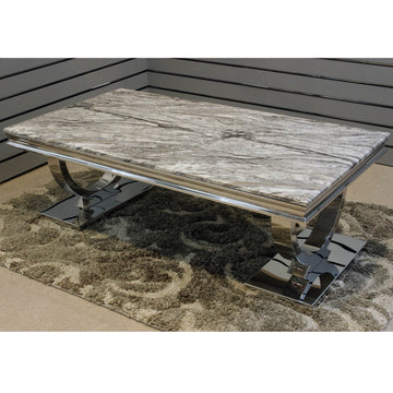 Grey Marble Top Coffee Table