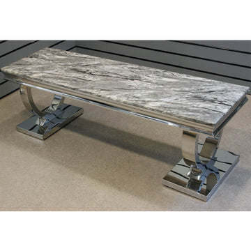 Grey Marble Top TV Stand Unit