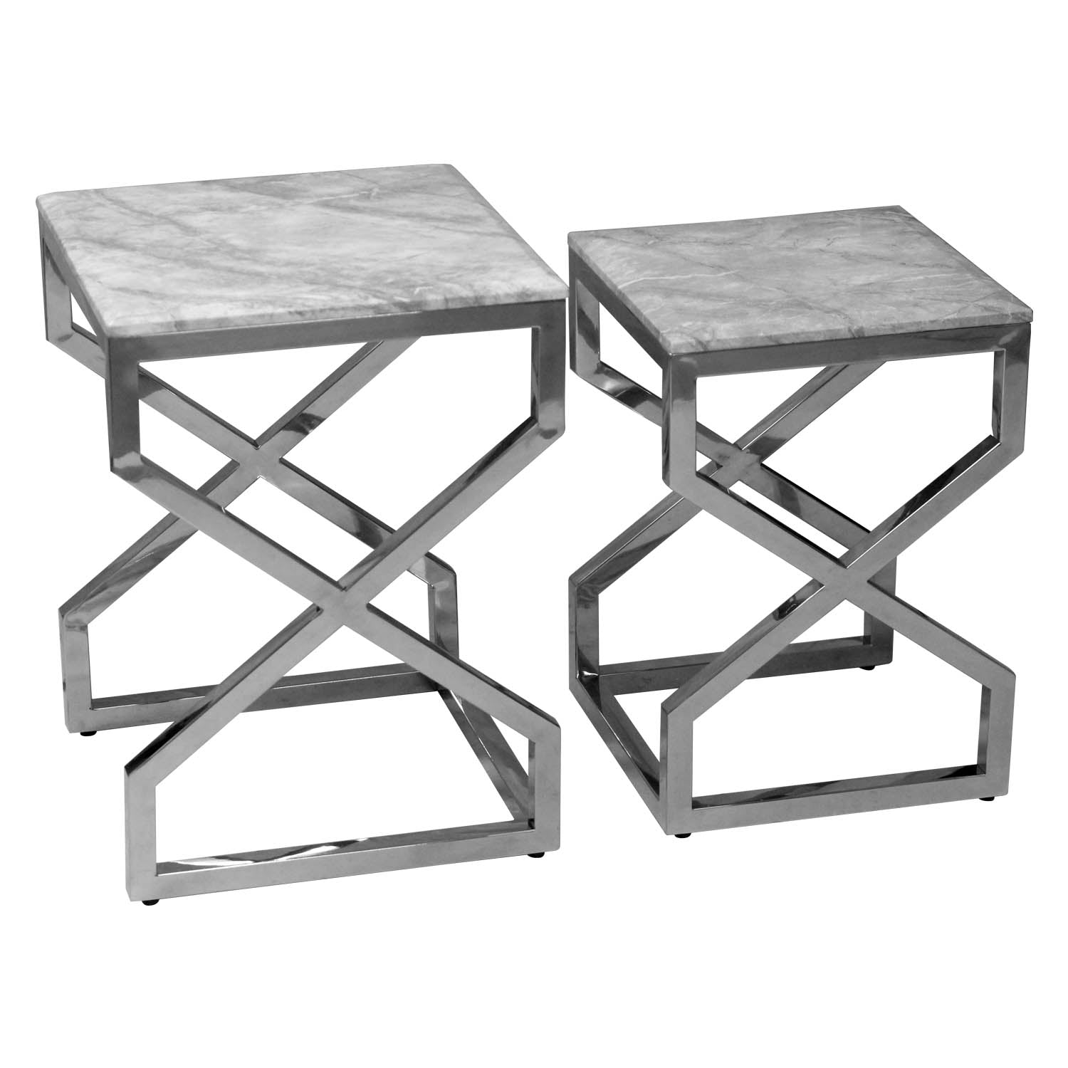 Amalfi Silver Nesting Tables