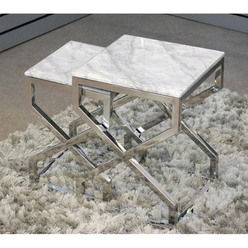 Amalfi Silver Nesting Tables