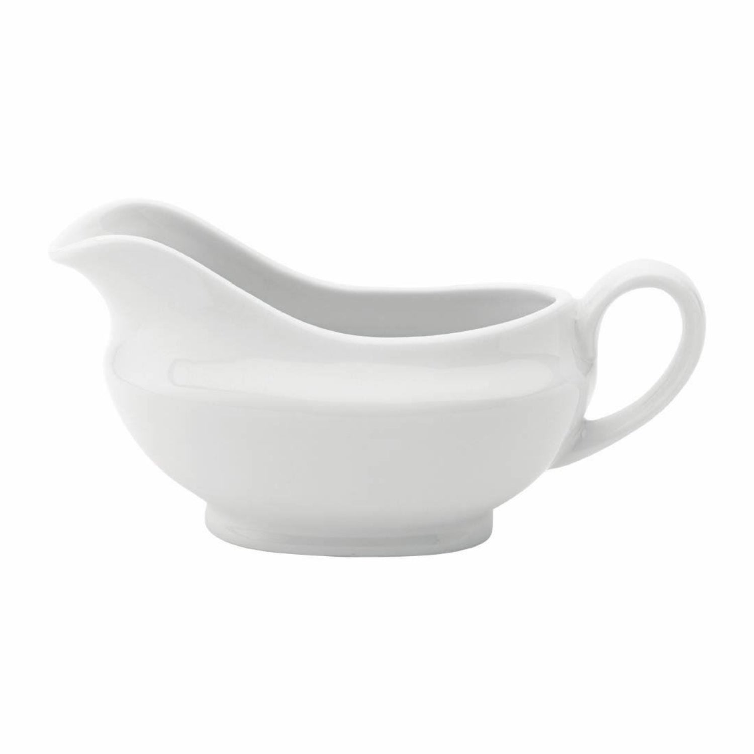 120ml Small White Porcelain Gravy Boat