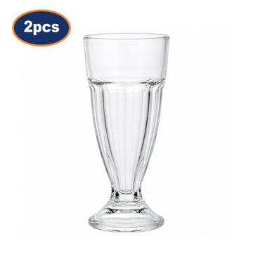2pcs Dessert Sundae Glasses 300ml Clear Knickerbocker Glory