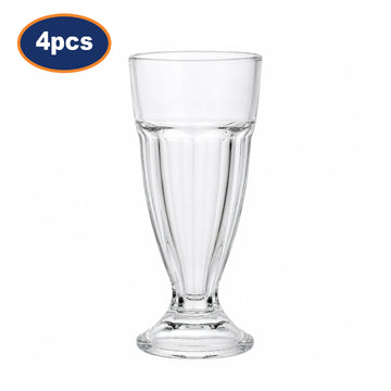 4pcs Dessert Sundae Glasses 300ml Clear Knickerbocker Glory