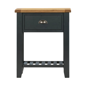 Capri Natural Oak Wood Side Table