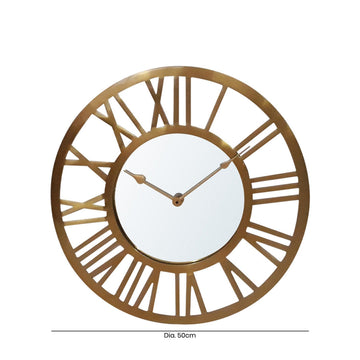 50cm Gold Wall Clock