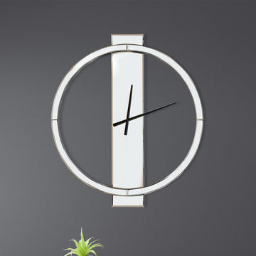 80cm Large Mirror Battery Operated Wall Clock