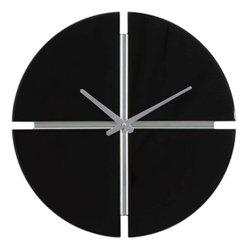 50cm Black Mirror Round Wall Clock