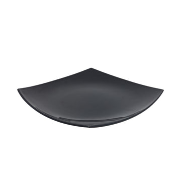 26cm Black Tempered Glass Dinner Plate