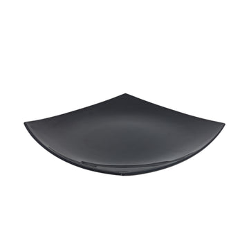 26cm Black Tempered Glass Dinner Plate