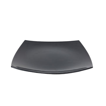 26cm Black Tempered Glass Dinner Plate