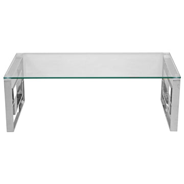 Geo Silver Metal Coffee Table