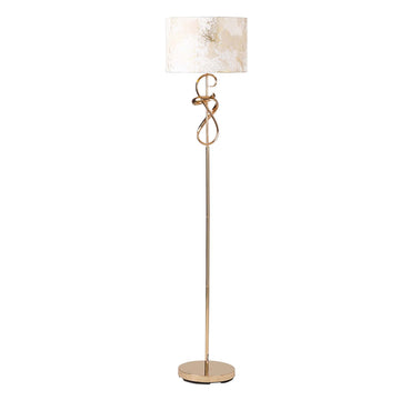 159cm Gold Metal Swirl Base Floor Lamp