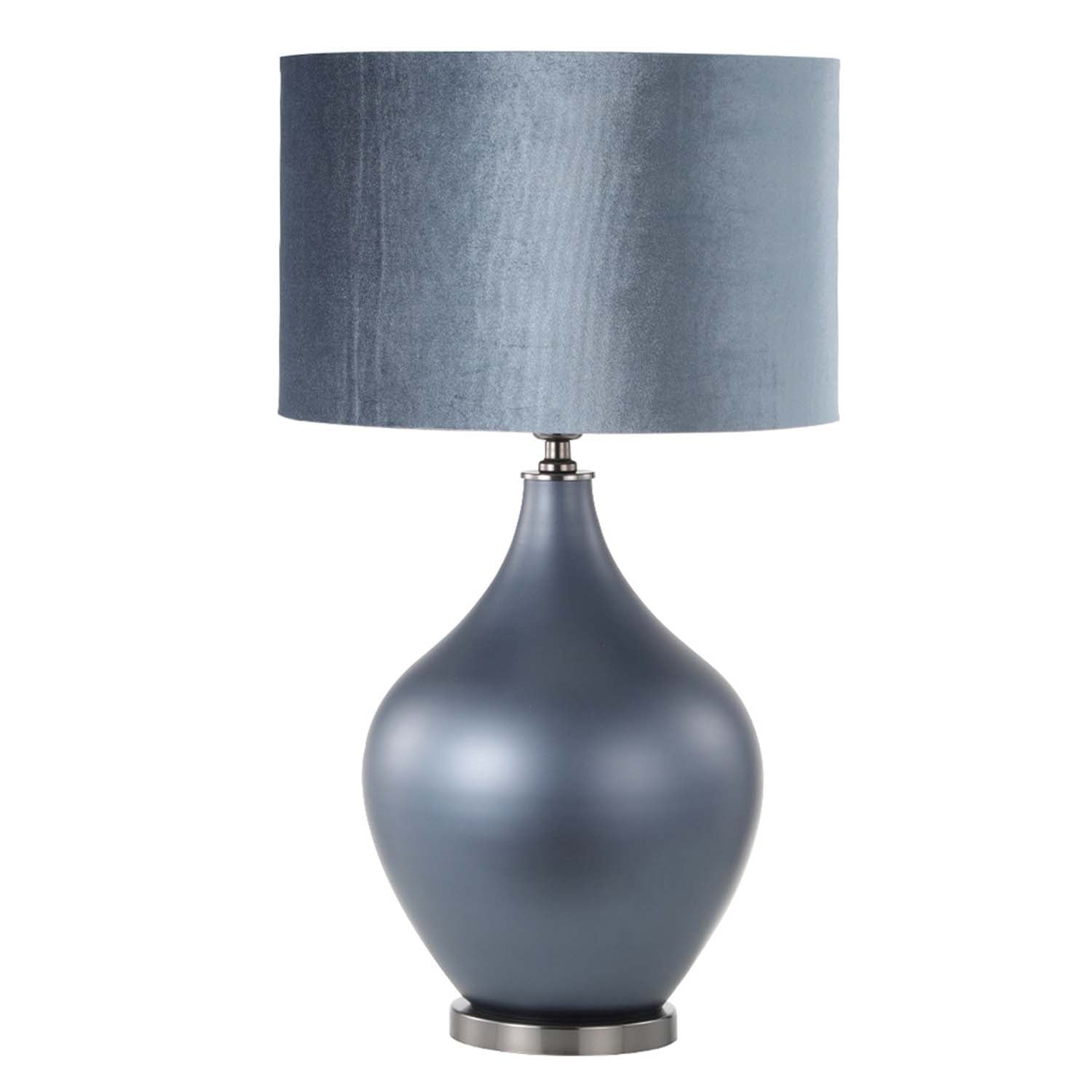 75cm Two Tone Brown Glass Satin Silk Shade Table Lamp