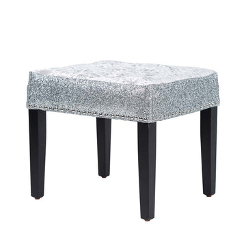 Riley Stool with Crushed Velvet Padded Seat
