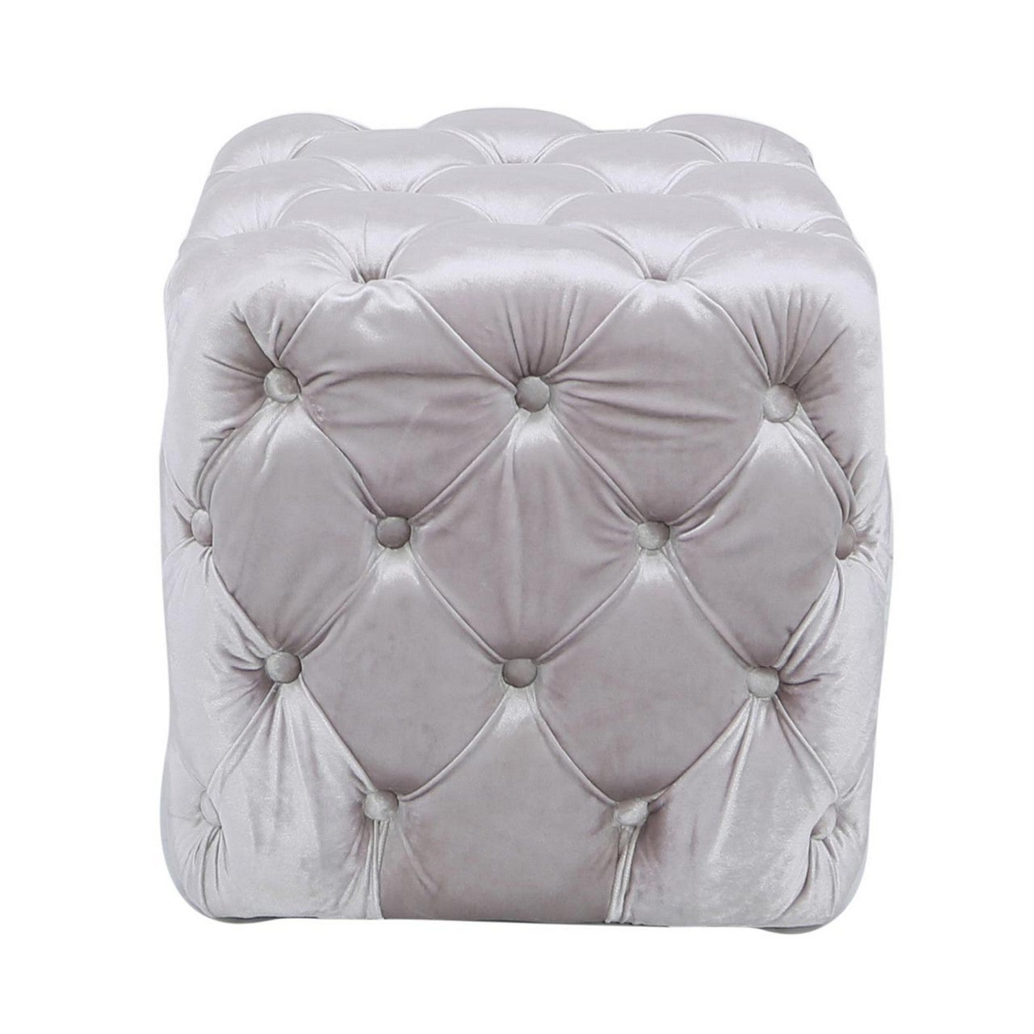 Tiana Soft Pink Tufted Stool