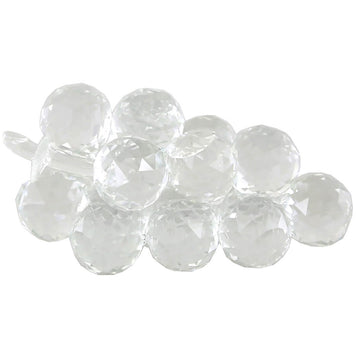 Large Clear Crystal Grape Decoration