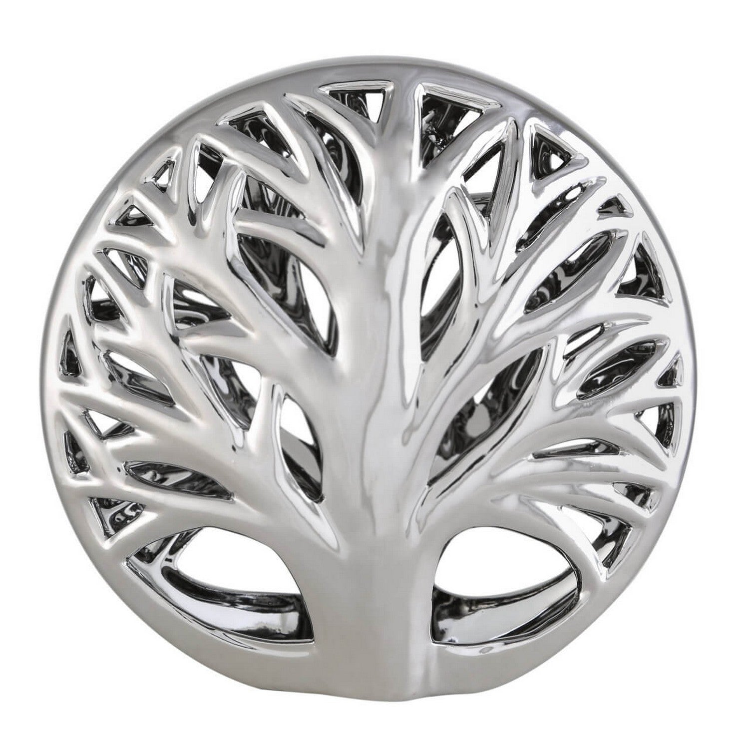 Small Silver Tree Disk Decoration
