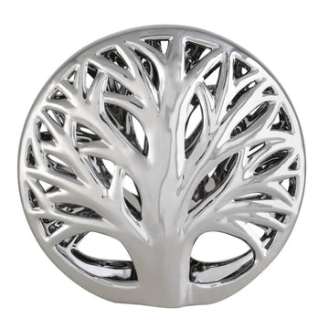 Small Silver Tree Disk Decoration