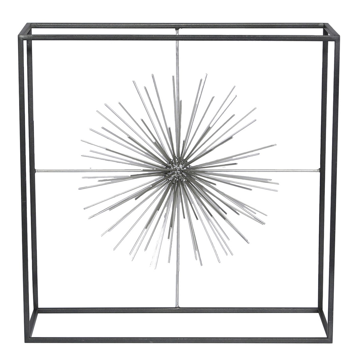 40cm Black and Silver Starburst Centrepiece Display