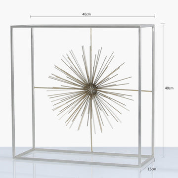 40cm Golden Finish Starburst Centrepiece Display