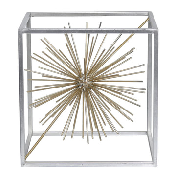 20cm Golden Finish Starburst Centrepiece Display