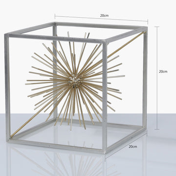 20cm Golden Finish Starburst Centrepiece Display